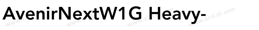 AvenirNextW1G Heavy字体转换